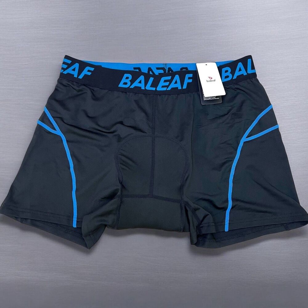 NWT BALEAF Mens 3D Padded Bike Shorts Cycling Underwear MTB Liner Black Size 3XL